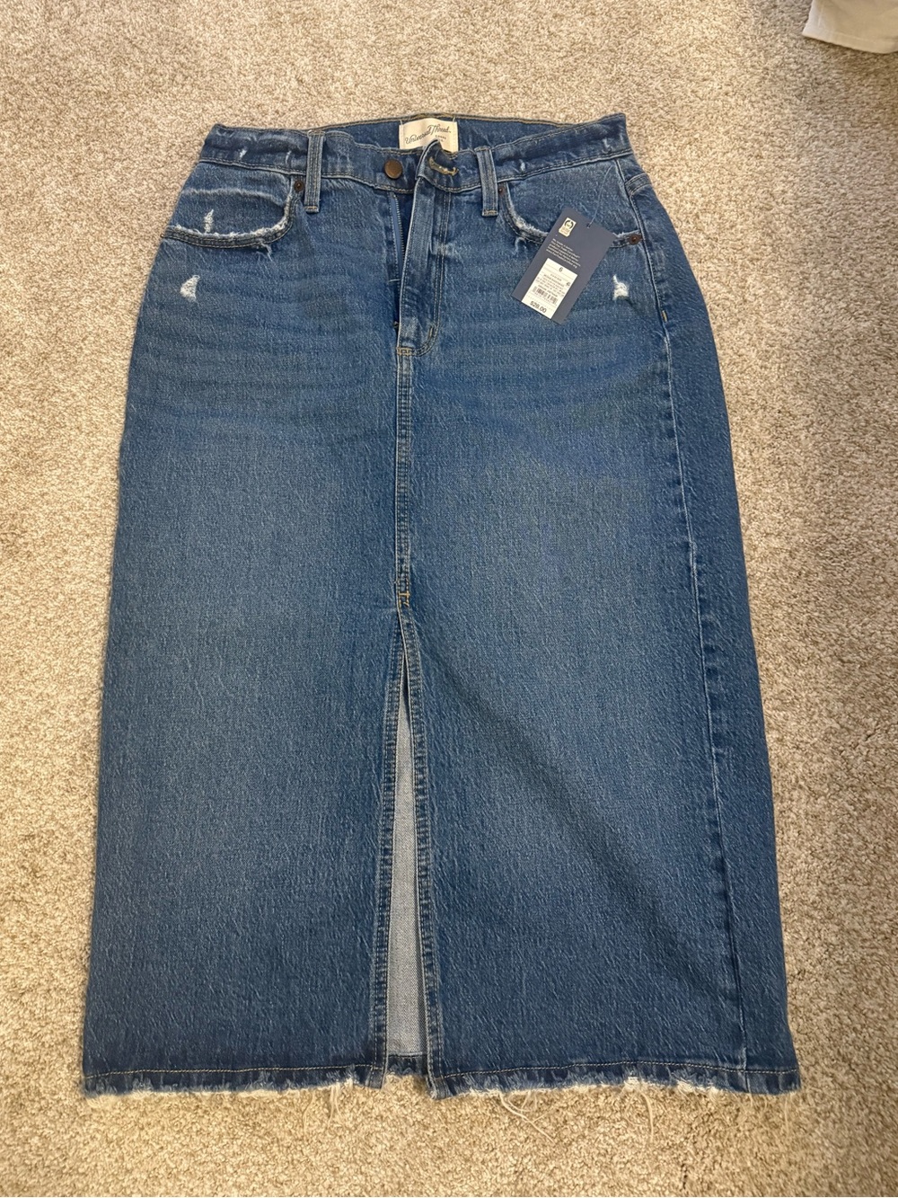 Target Universal Thread midi denim skirt NWT